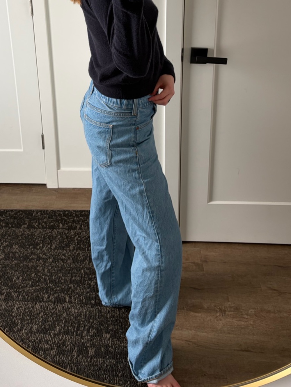 Denim Forum Light Blue Boyfriend Jeans